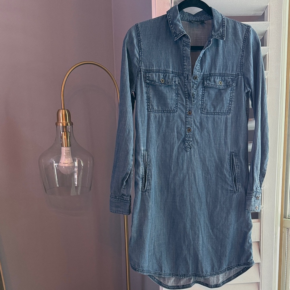 The Fisher Project | Denim Shirt Dress | Sz XXS